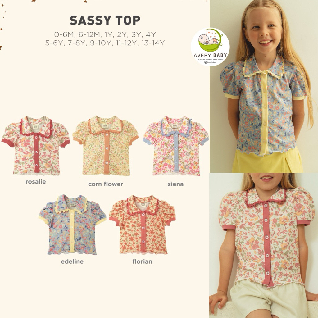 BOHOPANNA SASSY TOP BOHOPANNA / GIRLS TOP/ ATASAN ANAK