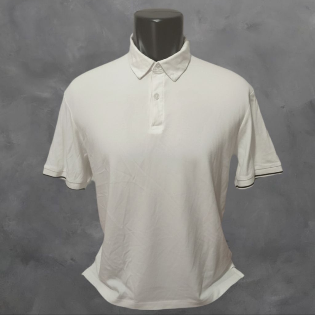 KAOS KERAH ZARA PUTIH [XL]