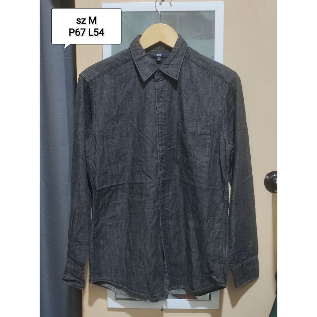 kemeja oxford uniqlo