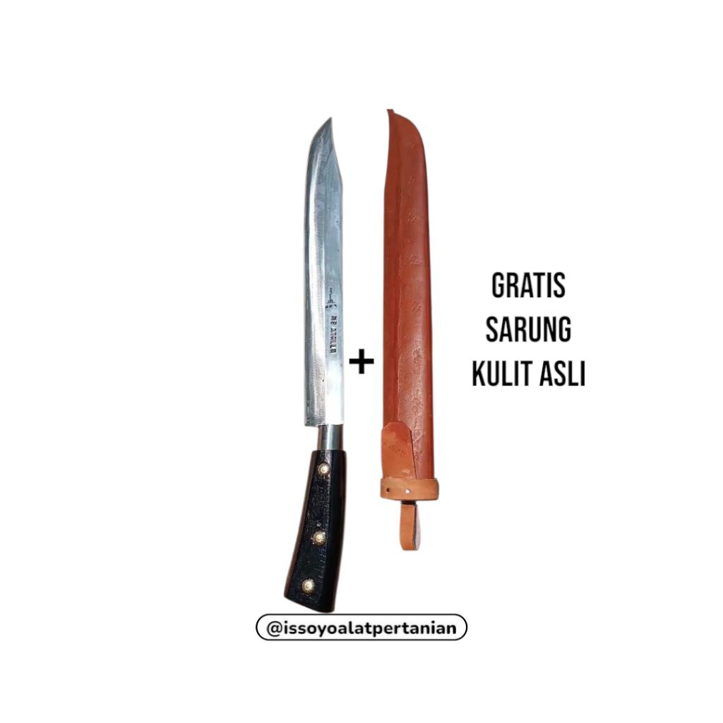 Pisau cap garpu/sembelih/dapur/sisit/skiner/kupas buah/serbaguna/baja/seset/daging/herder/ori/lokal/