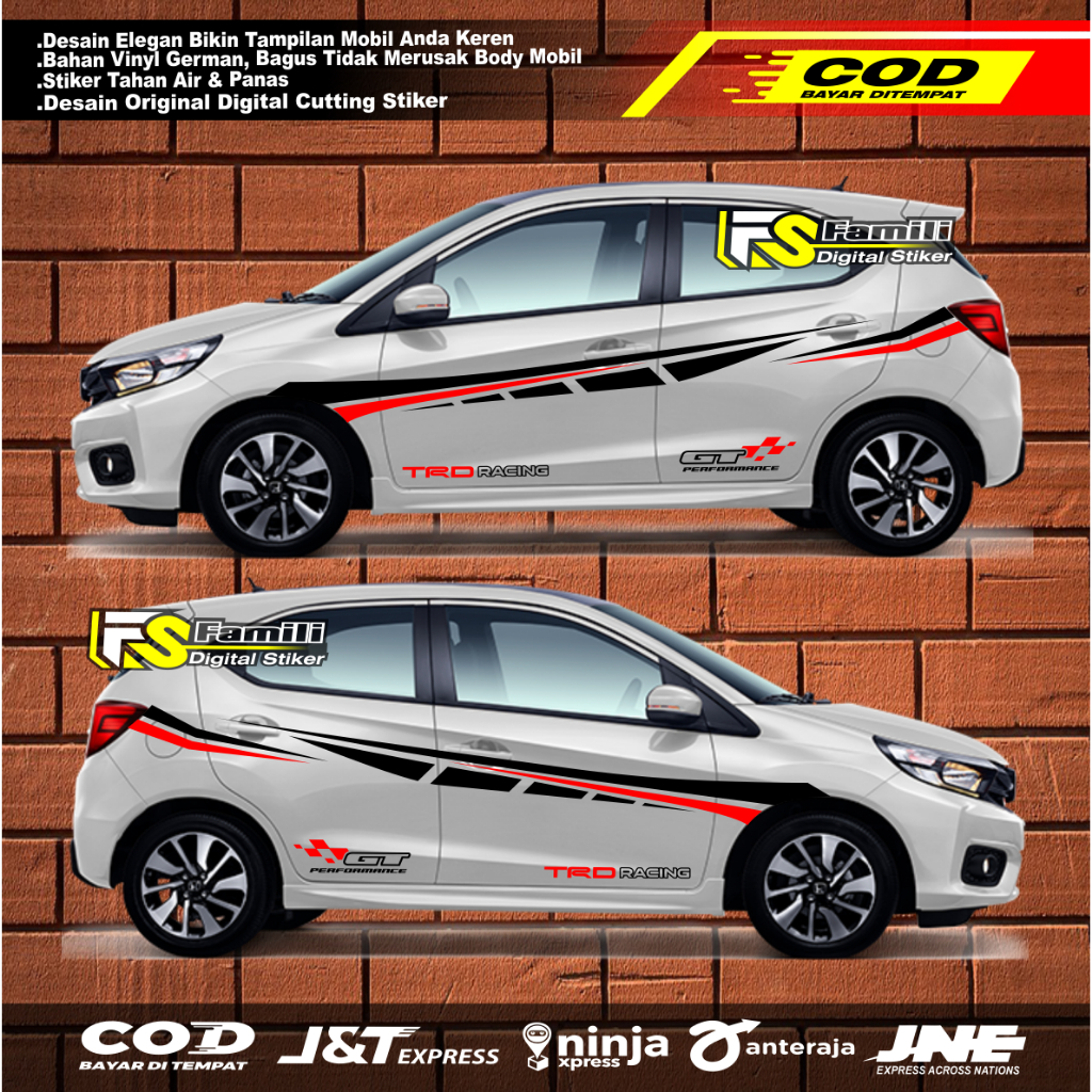 Stiker mobil HONDA ALL NEW BRIO stiker mobil brio sticker brio stya sticker all new brio satya