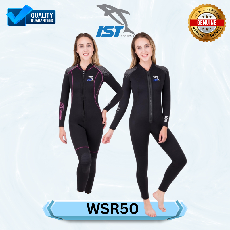 IST-Baju Jaket Selam 3MM Rental Jumpsuit Wetsuit Woman WSR50