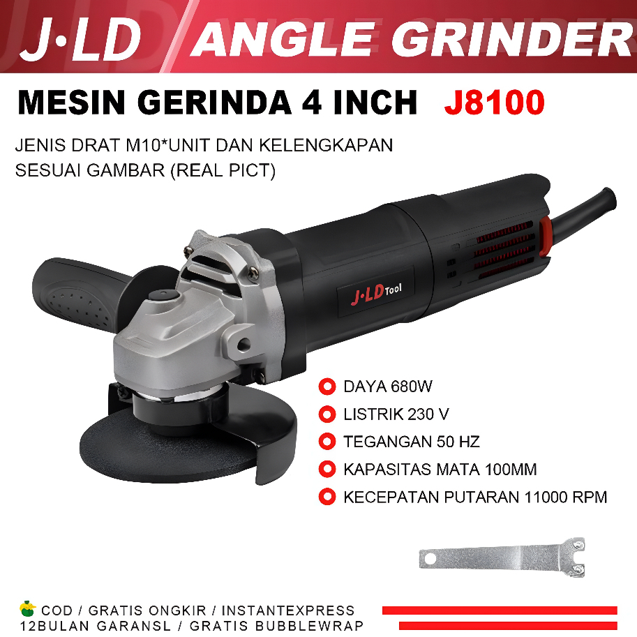 JLD Alat Mesin Gerinda Listrik mesin potong poles grinding - MESIN GERINDA TANGAN Cocok Untuk Memoto
