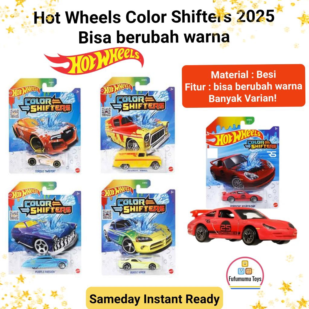 HOT WHEELS COLOR SHIFTER ORI MATTEL BISA BERUBAH WARNA BHR15 LOT BARU