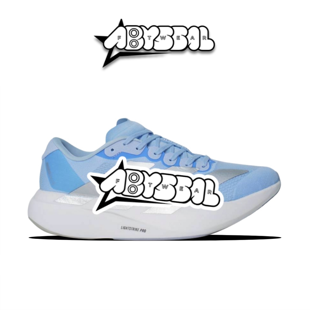 Sepatu Adizero Evo Sl Glow Blue Silver