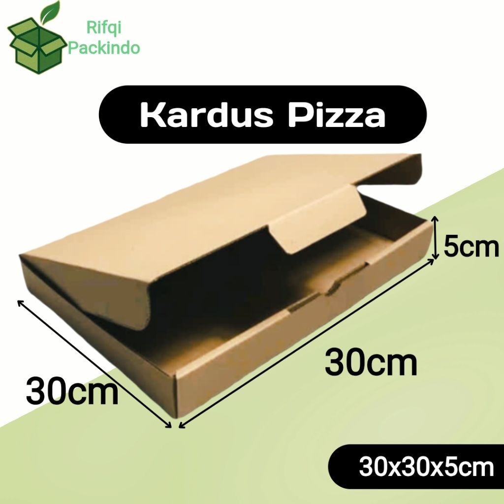 Kardus Pizza Polos Ukuran 30x30x5cm / Dus Pizza / Box Pizza / Kotak Pizza / Karton