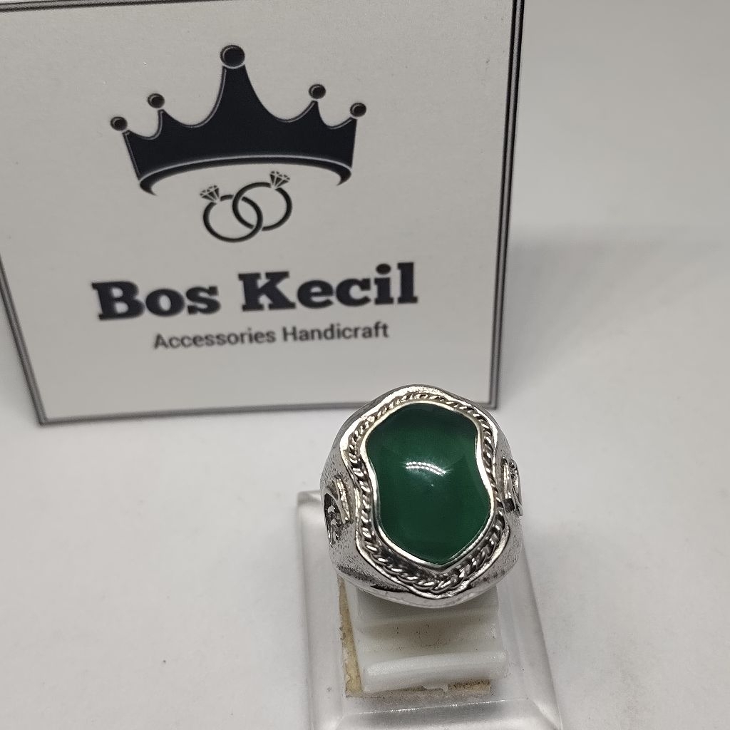 cincin akik batu yaman ahdhor terompah Rasulullah SAW / cincin akik batu yaman ahdhor model terompah