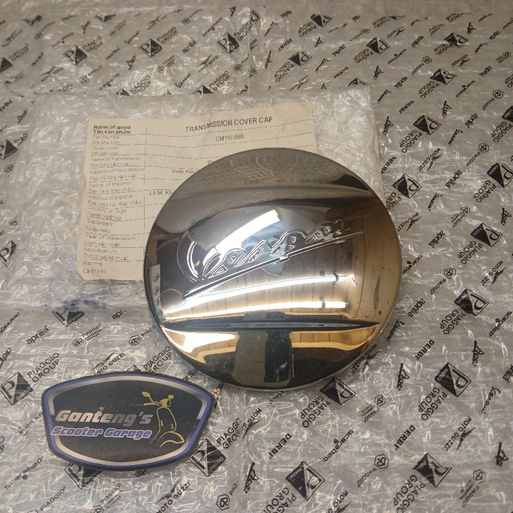 Cover Bolt CVT Chrome Tutup Baut Vespa LX 125 karbu 150 2V  Vespa S 2V Liberty 150 2V Original