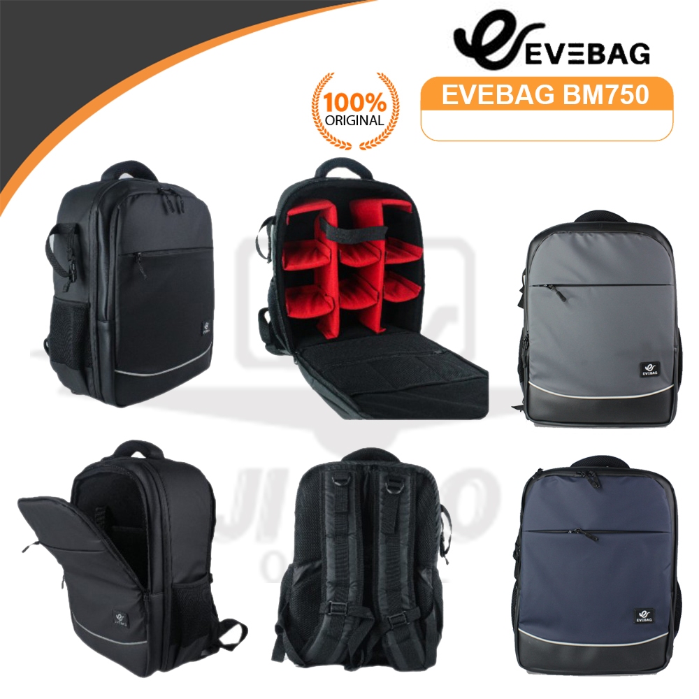 EVEBAG BM 750 Tas Camera Backpack Waterproof for DSLR Mirrorless BM750