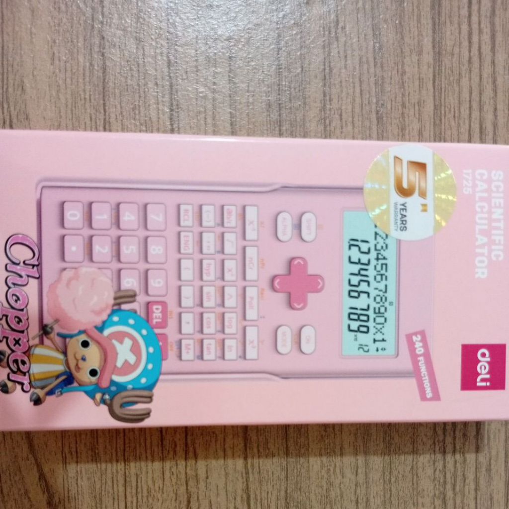 CALCULATOR DELI E-1725 ONE PIECE PINK
