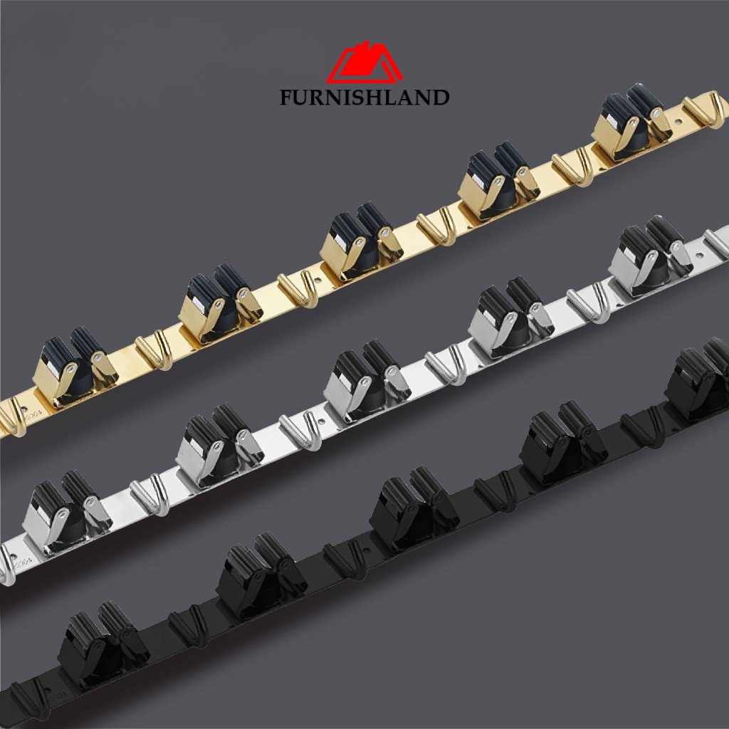 Gantungan Sapu dan Pel Stainless - Gantungan Tempat Sapu dan Pel Kokoh  - Gantungan Multifungsi