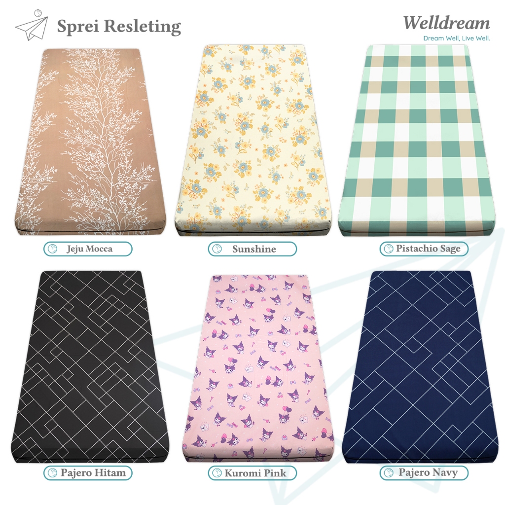 Sarung Kasur Busa Resleting 120x200x15 - 120x200x20 Sprei Resleting 120x200