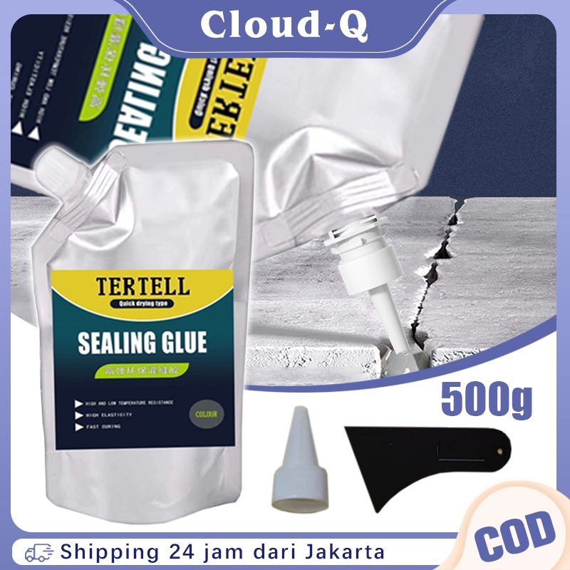 500g Perekat Beton Dinding Tembok Retak Lem Retakan Lantai Kamar Mandi