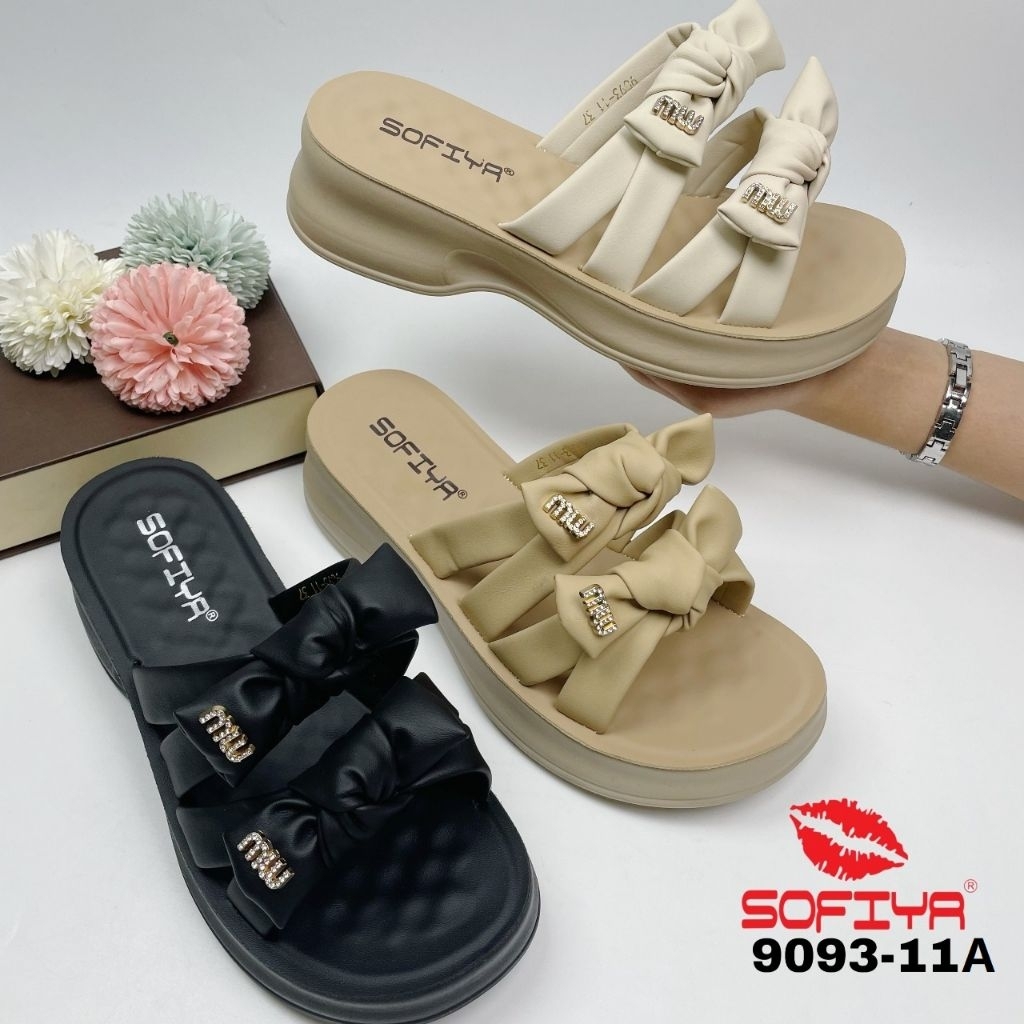 SANDAL WEDGES MURAH IMPOR SOFIYA ORI 9093-11