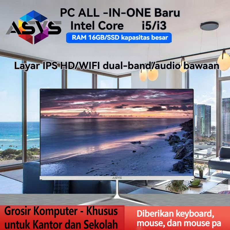【Harga Promo untuk Waktu Terbatas】Bisa grosir Stok ready komputer All-in-One terbaru, pilihan proses