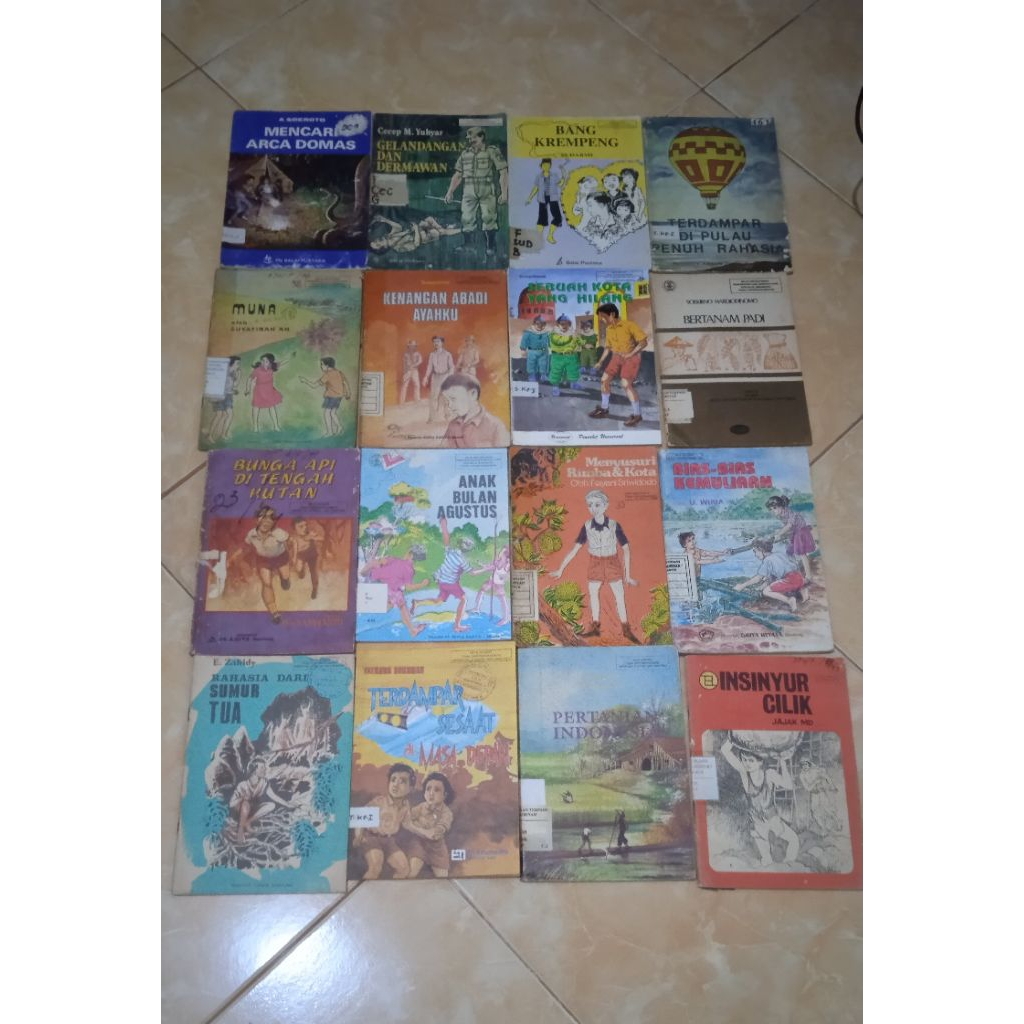 Buku Cerita Anak Jadul Lawas Ex Perpus