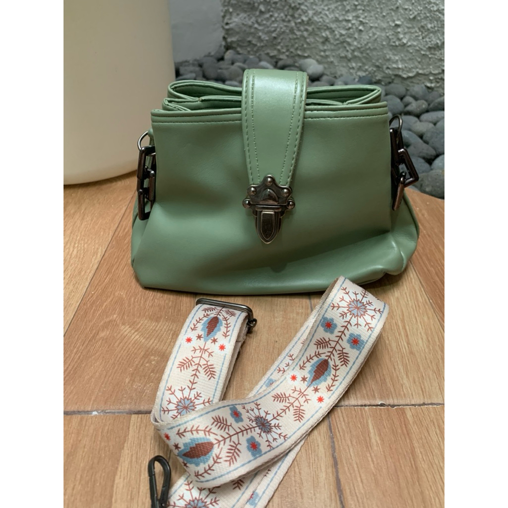 PL tas wanita hijau sage cantik