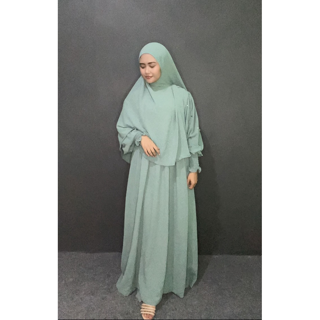 PRELOVED GAMIS SET HIJAB