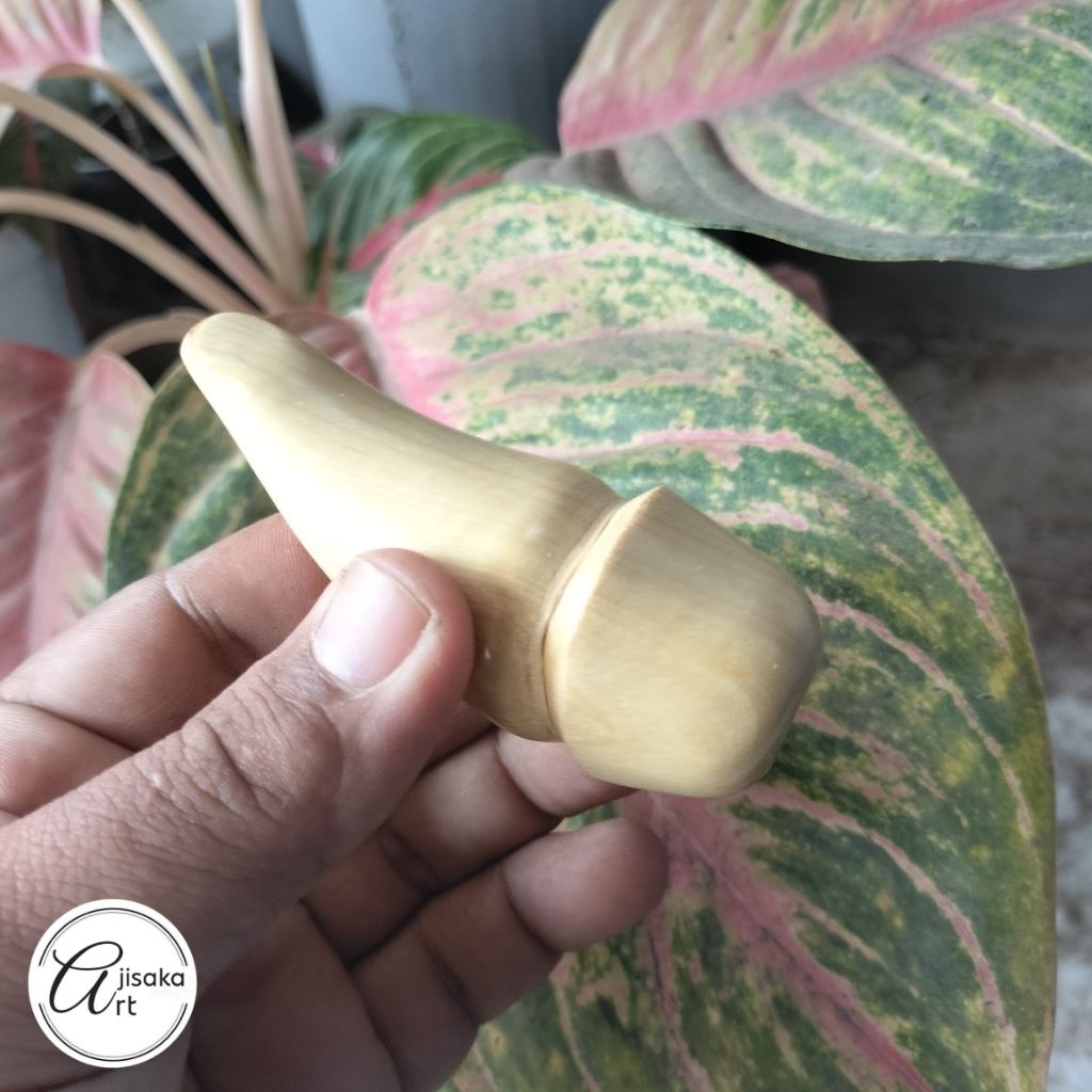 AJISAKA_ART | pipa once / once cangklong unik dan antik kayu kemuning