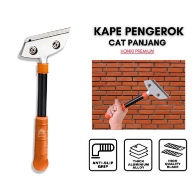 ORIGINAL Kape Cat Pisau Dempul Pengerok Cat Panjang / Scraper Kapi Gagang Panjang