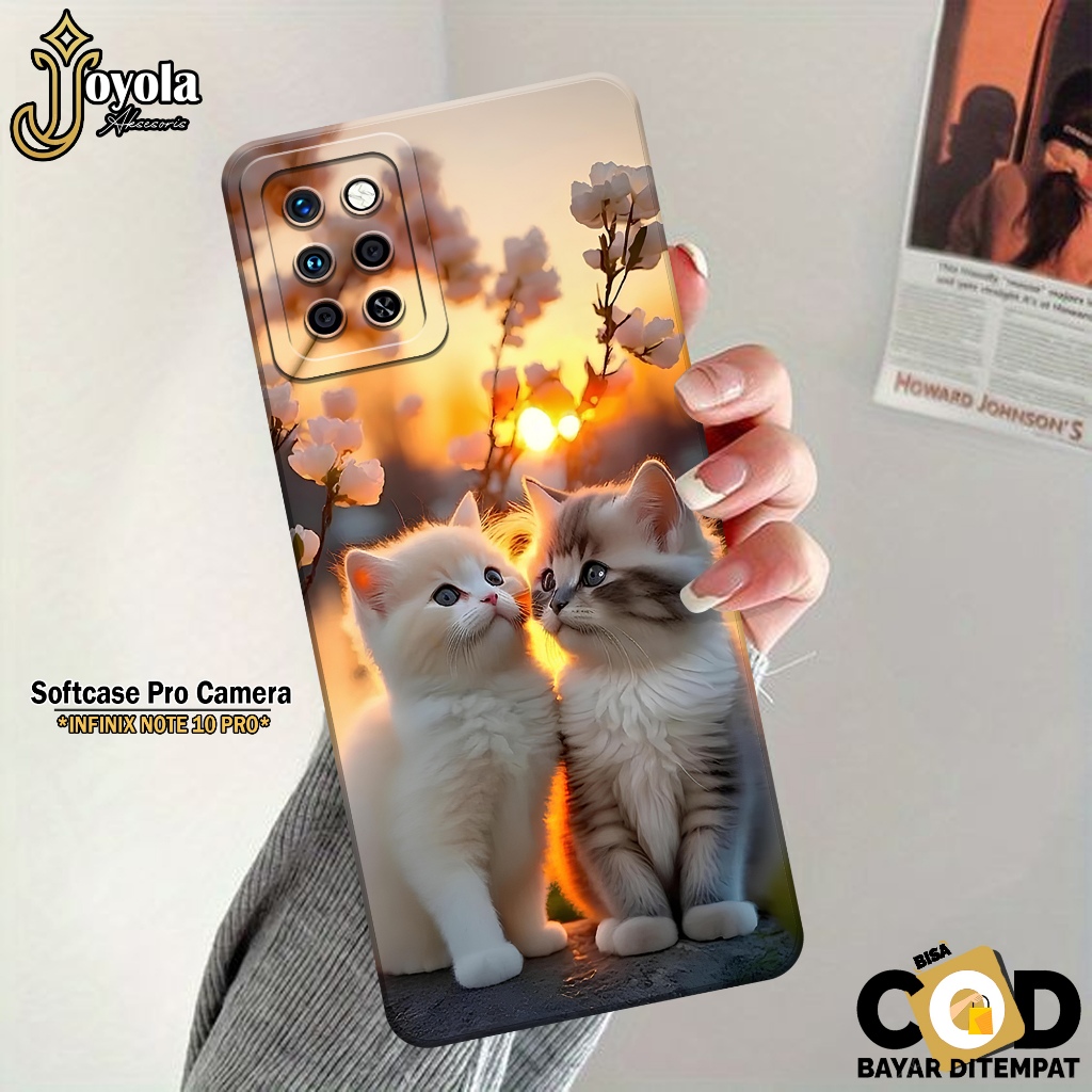Softcase Hp Infinix Note 10 Pro JOYOLA Fashion Case Kucing Case Infinix Note 10 Pro Silikon Tpu Pro 