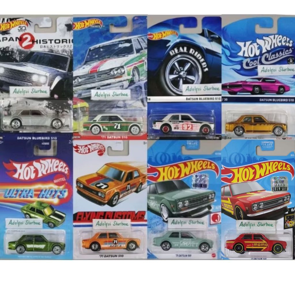 hotwheels hot wheels '71 datsun bluebird 510 hw j-imports nightburnerz momo premium japan historics 