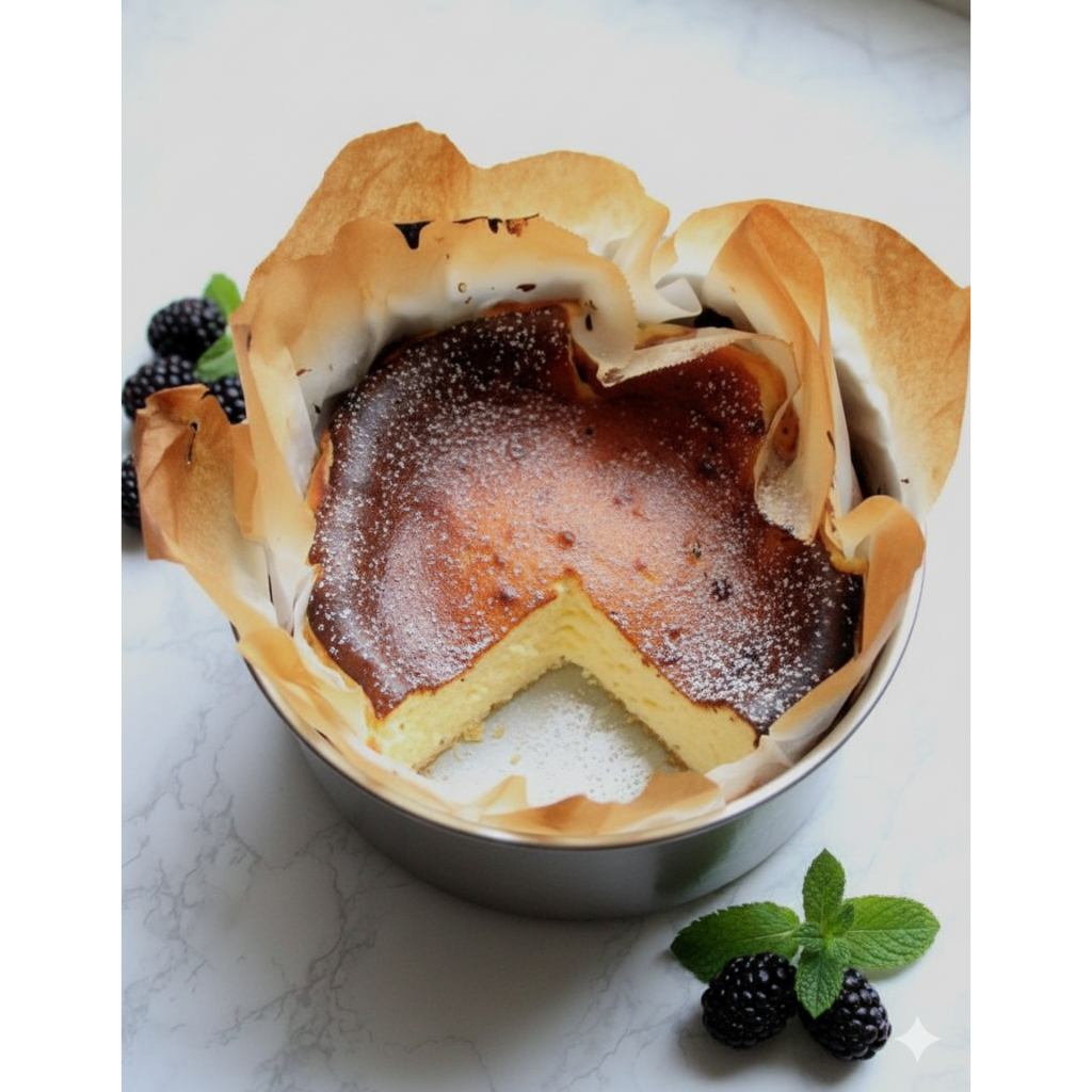 basque burnt cheese cake mini size 10cm