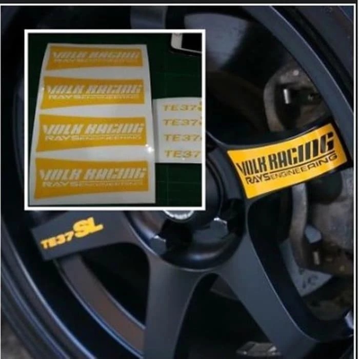 Sticker volk te37 sicker stiker velk mobil velk volk rays racing rays enginiring te37 ring 15 16 17 