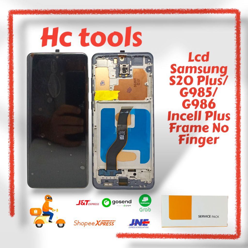 LCD TOUCHSCREEN SAMSUNG S20 PLUS/S20+/G985/G985F/G986/986F INCELL PLUS FRAME