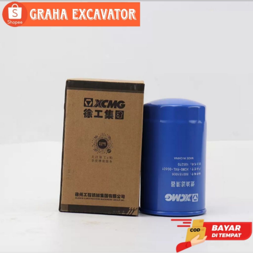 Fuel Filter XCMG XE60GA Yanmar / Filter Solar XE60GA Engine Yanmar