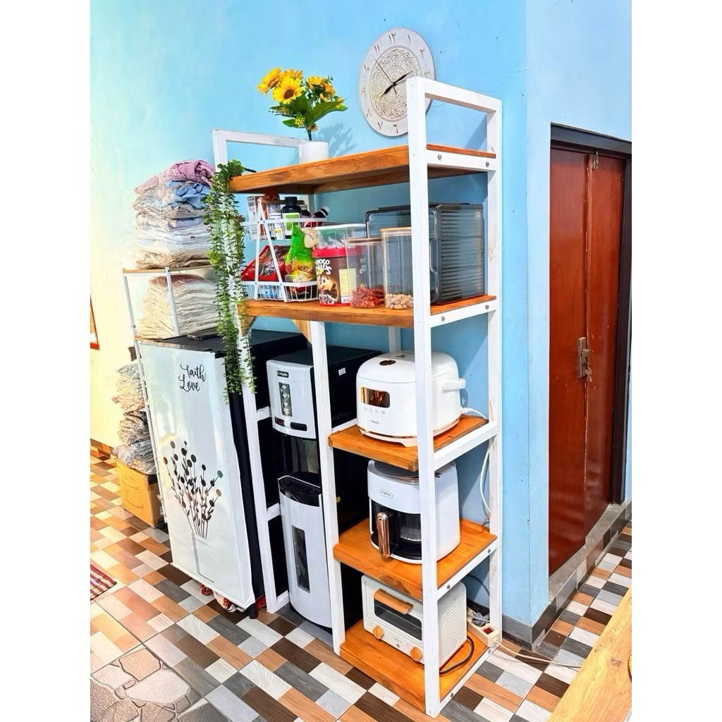 RAK DISPENSER RAK MEGICOM RAK OVEN RAK MICROWAVE KAYU KUAT