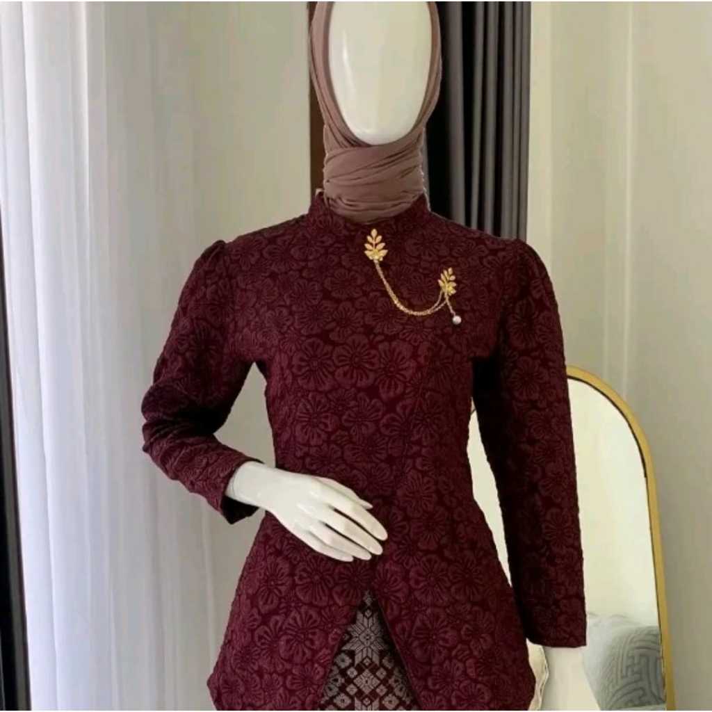 atasan kebaya janggan fukuro jaguar / kebaya wanita modern / kebaya acara formal
