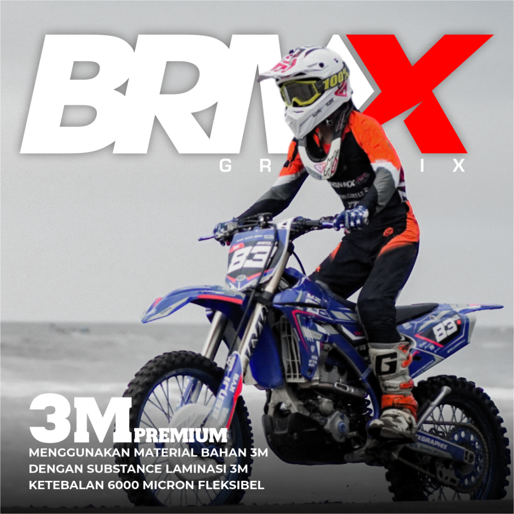 Premium Decal stiker Type 3M Premium motor Crf150L/R 450HRV KLX/D-Tracker 150/140/230/250 Gordon WR 