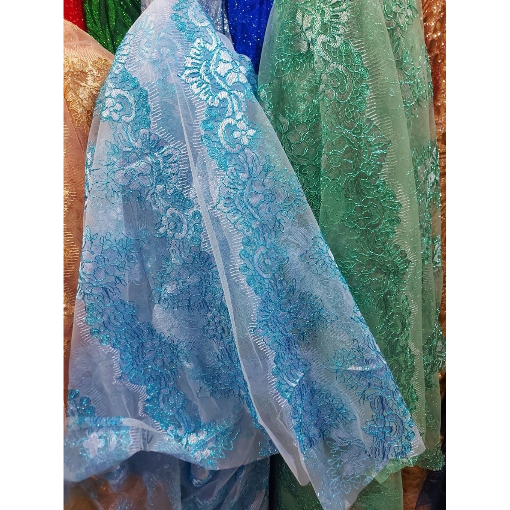 kain tile bordir Premium - kain tile bordir original  - kain tile renda - kain tile meteran - dr