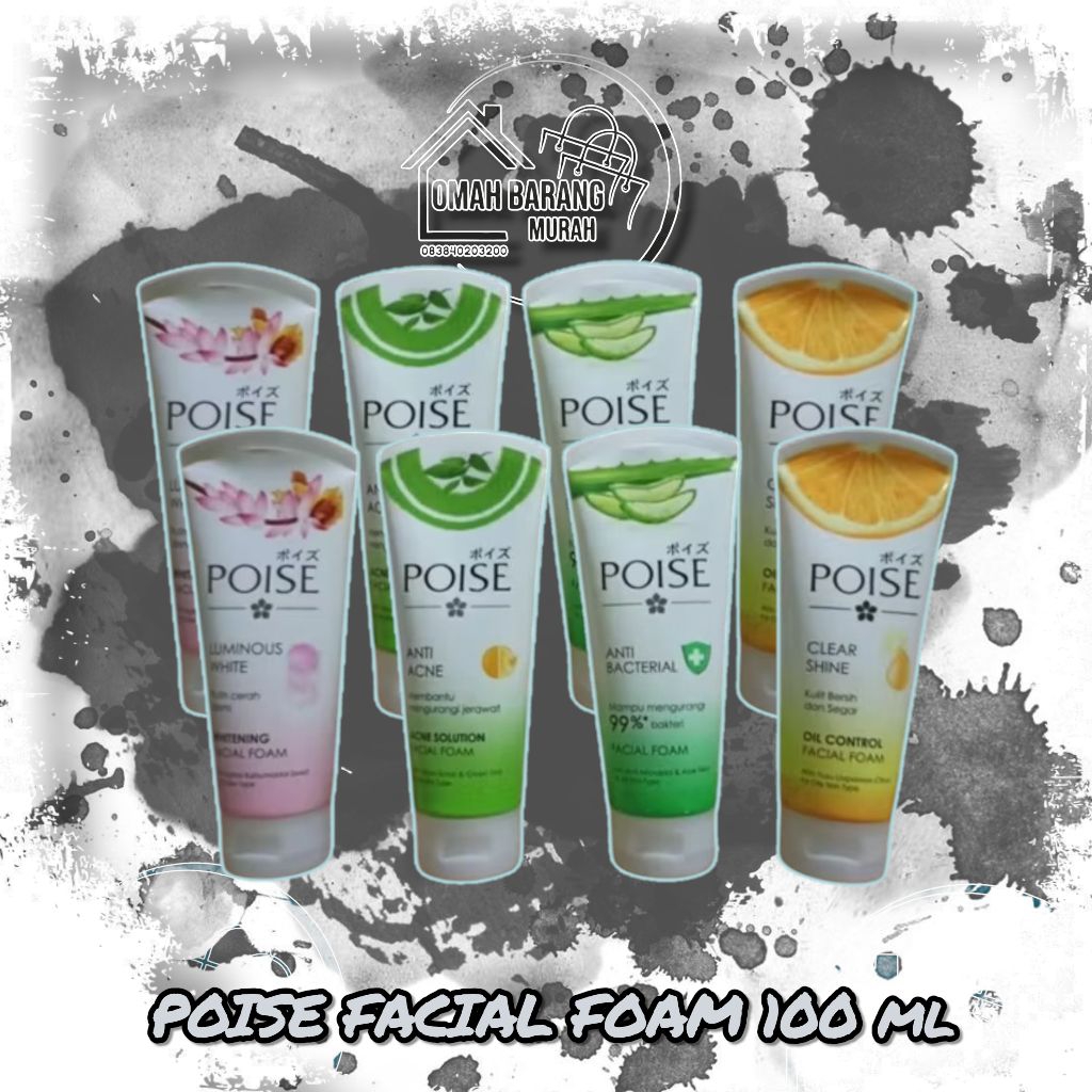 poise facial foam 100ml