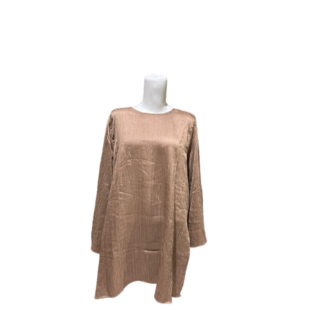 One Set Wanita Coklat Muda (Tunik + Celana) Preloved