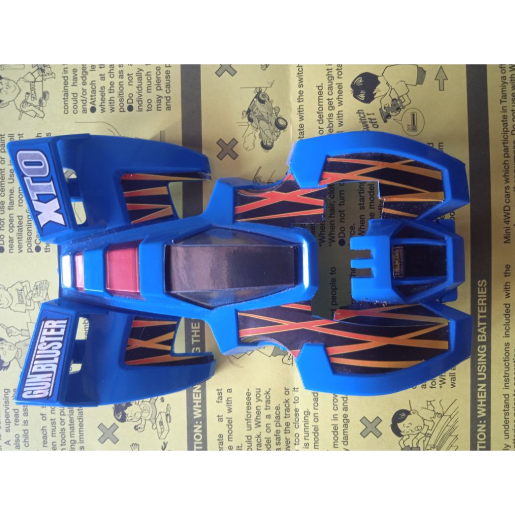 BODY GUNBLUSTER BLUE COLOR ex Rakit Pajang ( FMA & S-FM CHASSIS ) Original Tamiya