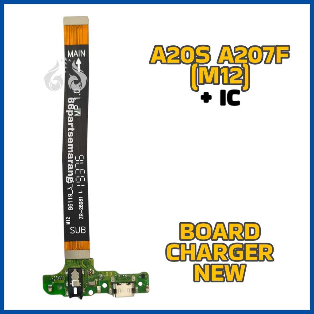Flexibel Flexible Board Charger Konektor Papan Cas Samsung A20s A207F Copotan Cabutan