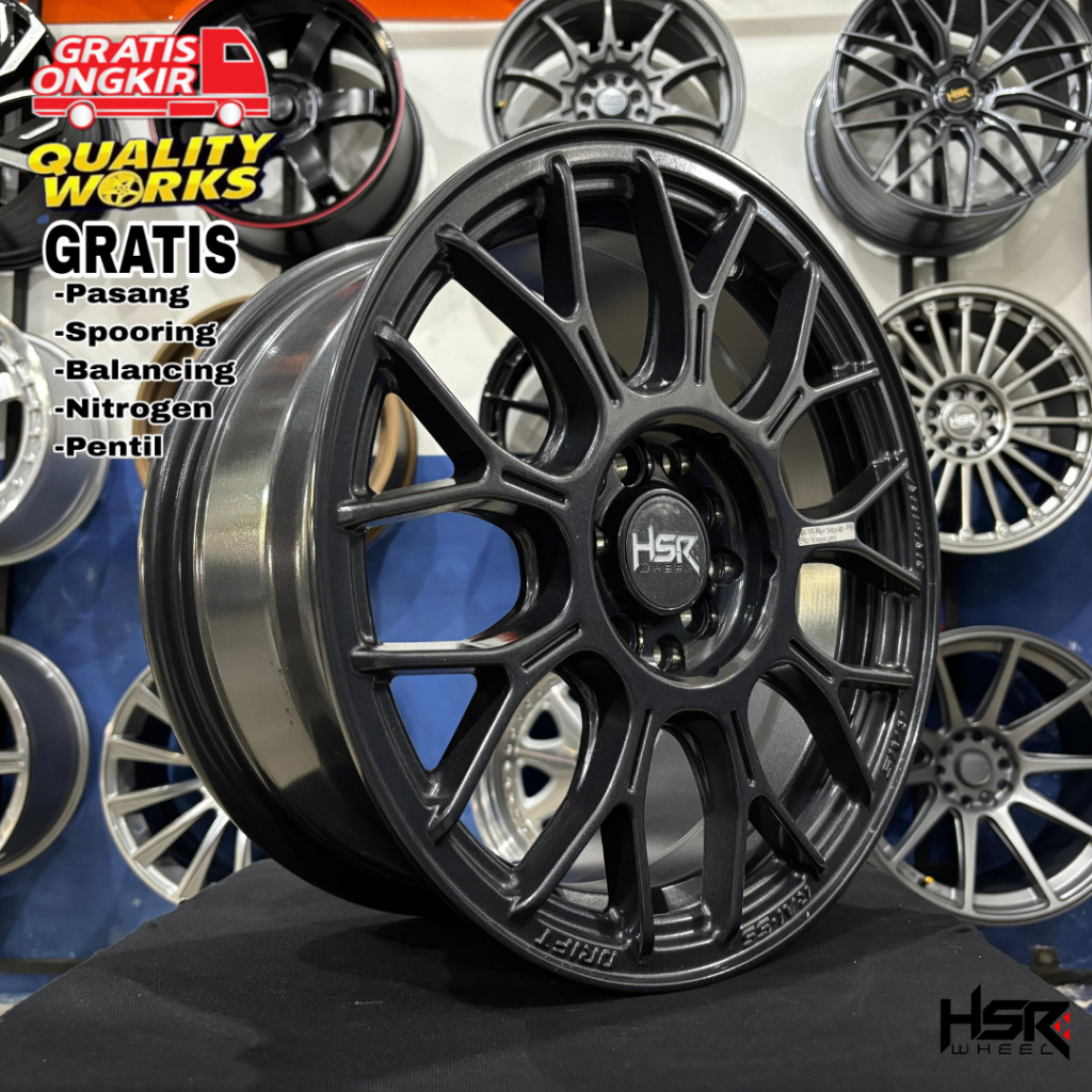 Velg Racing Mobil Suzuki Ertiga XL7 Ring 16 Lebar 7 Velg HSR Wheel Rai-S5