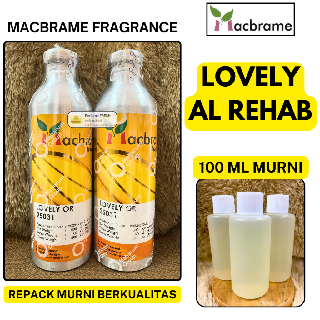 LOVELY OR Repack 100 ML MURNI MACBRAME