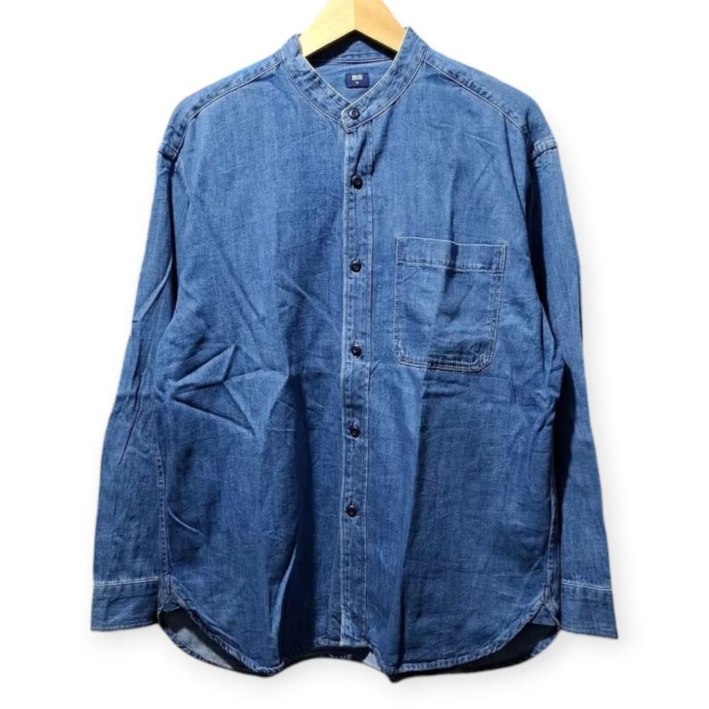 UNIQLO DENIM SHANGHAI LONG SHIRT | KEMEJA | GS 7