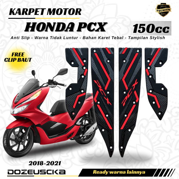 Karpet Motor PCX 150 ABS CBS PCX 150 2018-2021 Lokal Karpet Bordes Karet Pijakan Kaki PCX