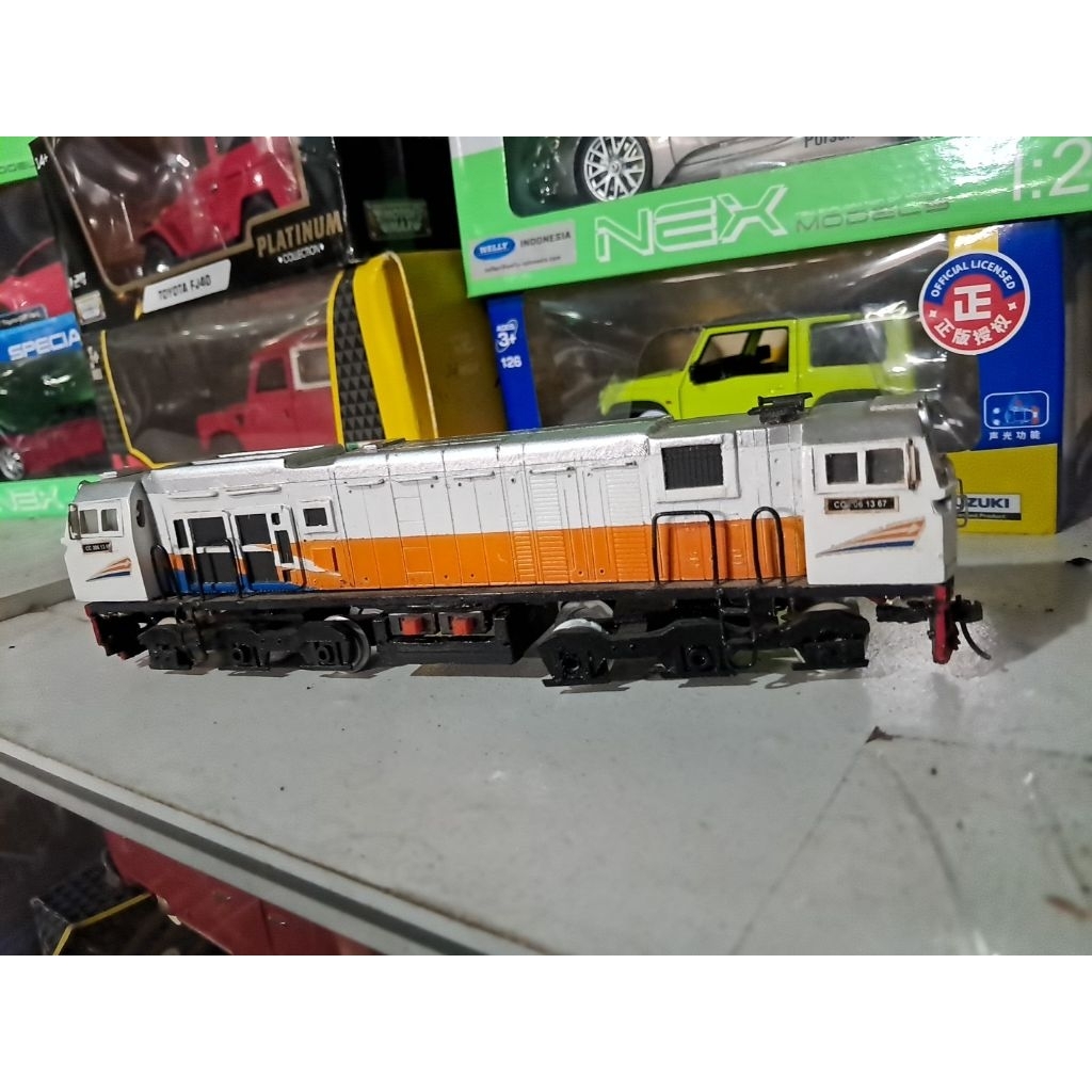 Diecast Miniatur lokomotif kereta cc 206 cc206 kereta api kereta kai uap cocok koleksi pajangan main