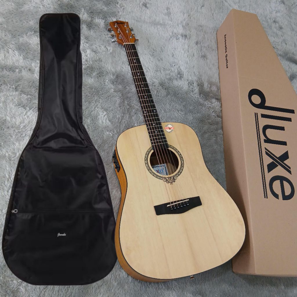 Gitar dluxe D-100 Akustik Elektrik & Akustik Original { Dreadnought }