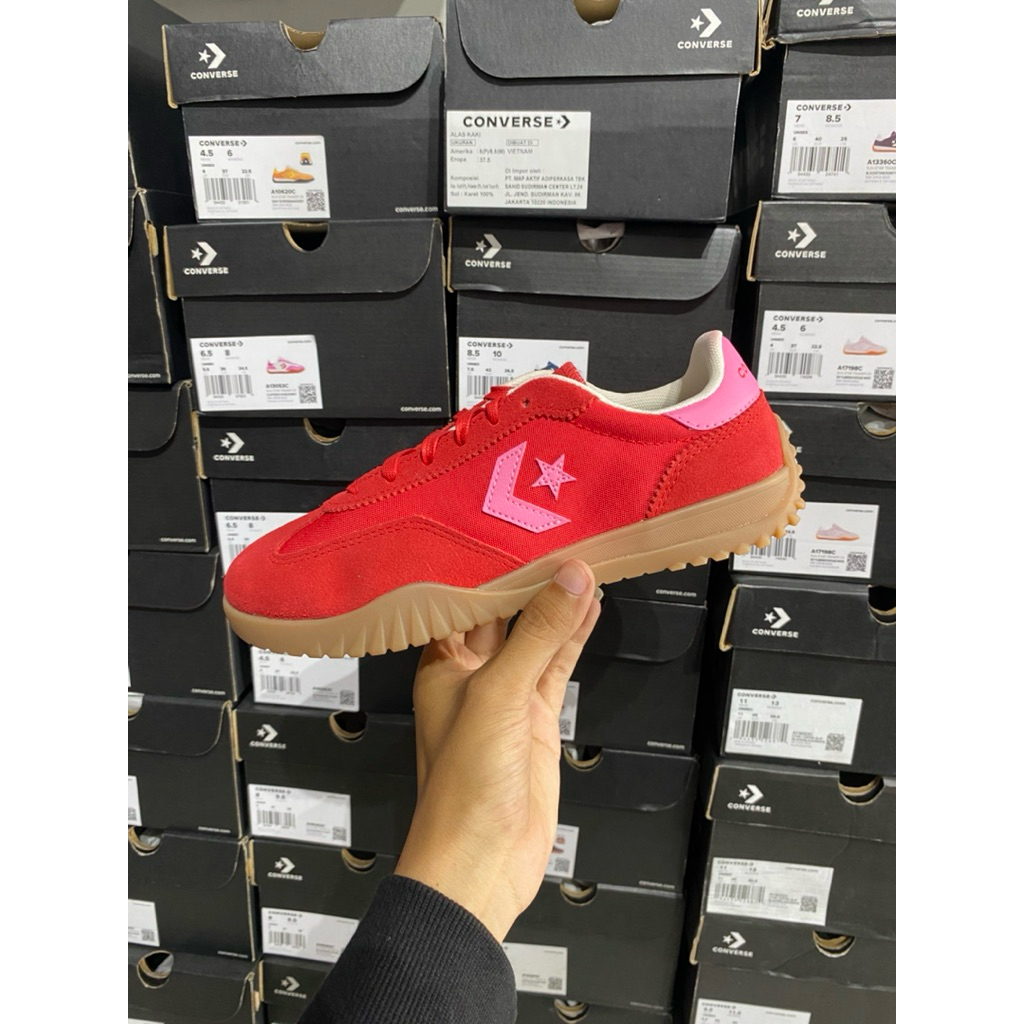 CONVERSE RUN STAR TRAINER RED PINK EGRET