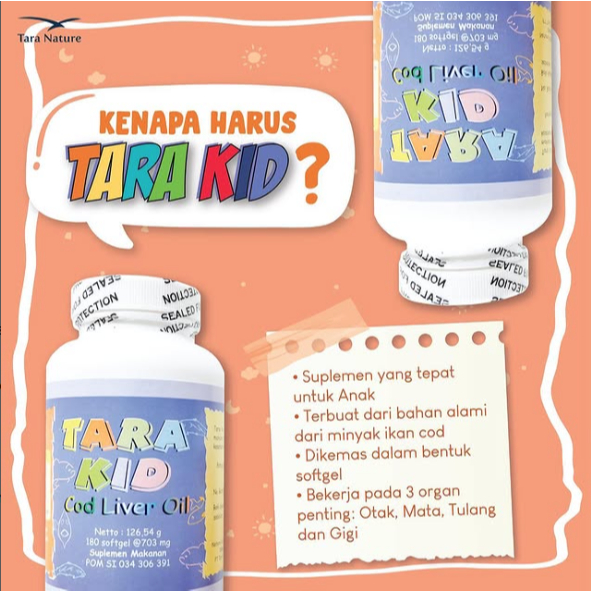 TARA KID / Tara Naturee Vitamin Anak Cerdas Fokus Belajar