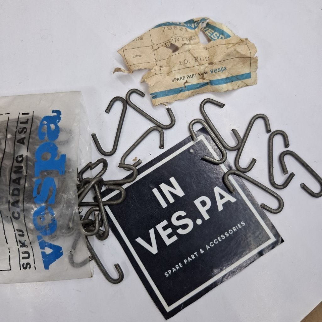 Kawat baja kaitan per jok original NOS untuk kaitan per jok vespa super sprint bajaj spartan dll
