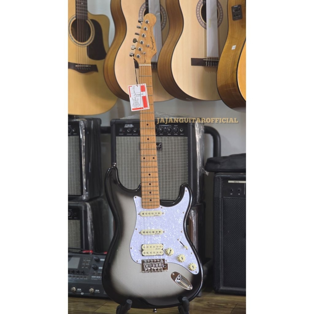 Gitar Scorpion JS22 SVB - Gitar Elektrik Scorpion JS22 SVB Original - Gitar Scorpion JS22 SVB Origin