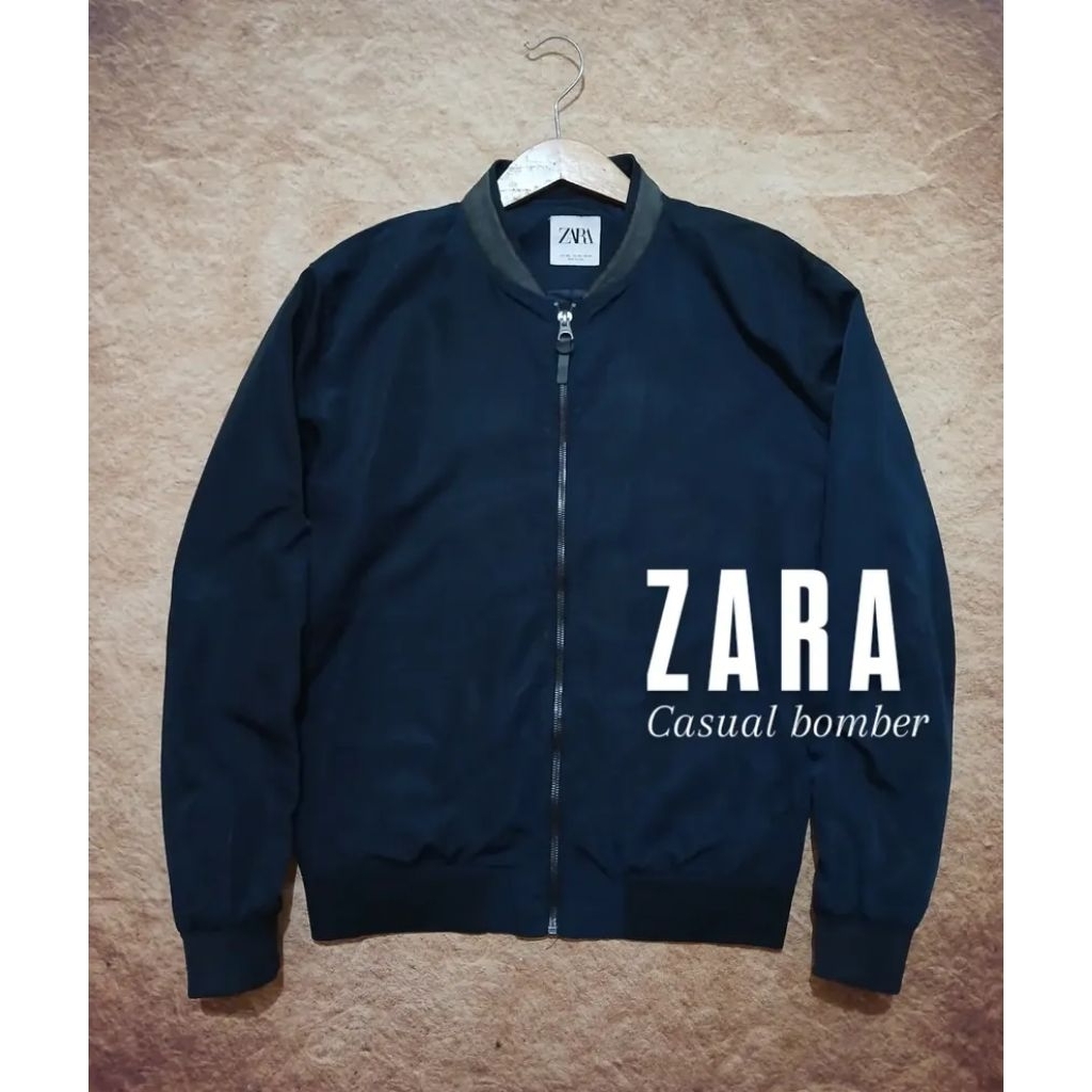 jaket bomber ZARA bahan tebal recomend bekas/second/preloved