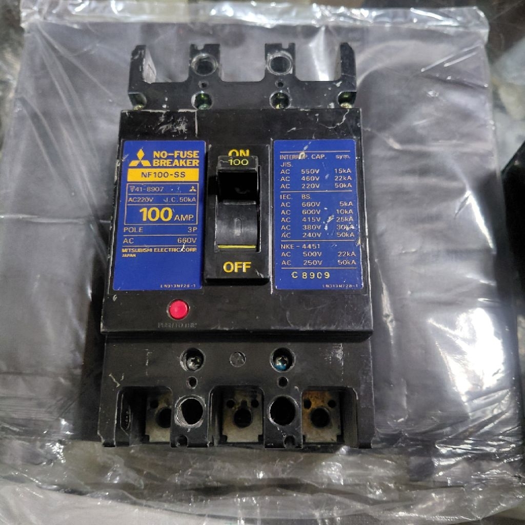 mccb breaker nfb mitsubishi nf100 ss 100A 3P